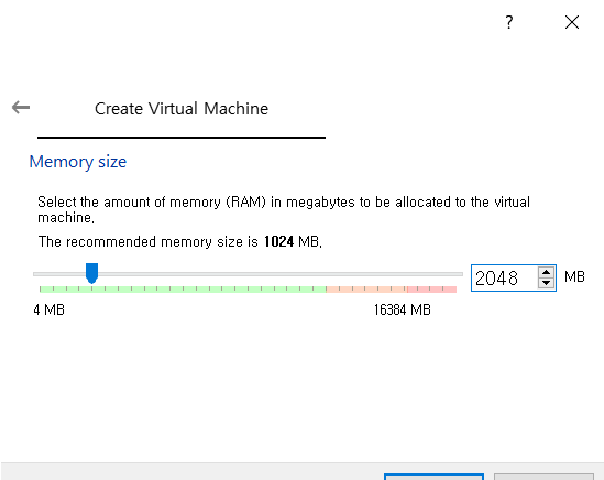VirtualBox - Memory size